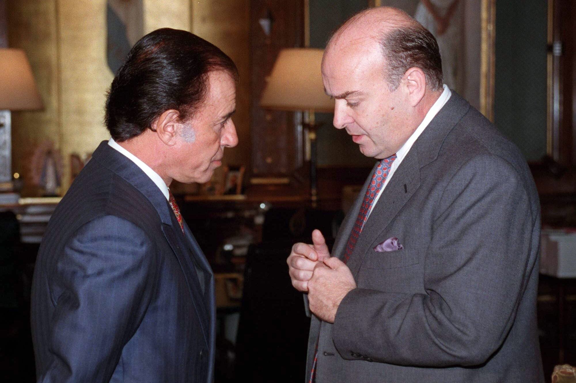 Carlos Menem y Domingo Cavallo