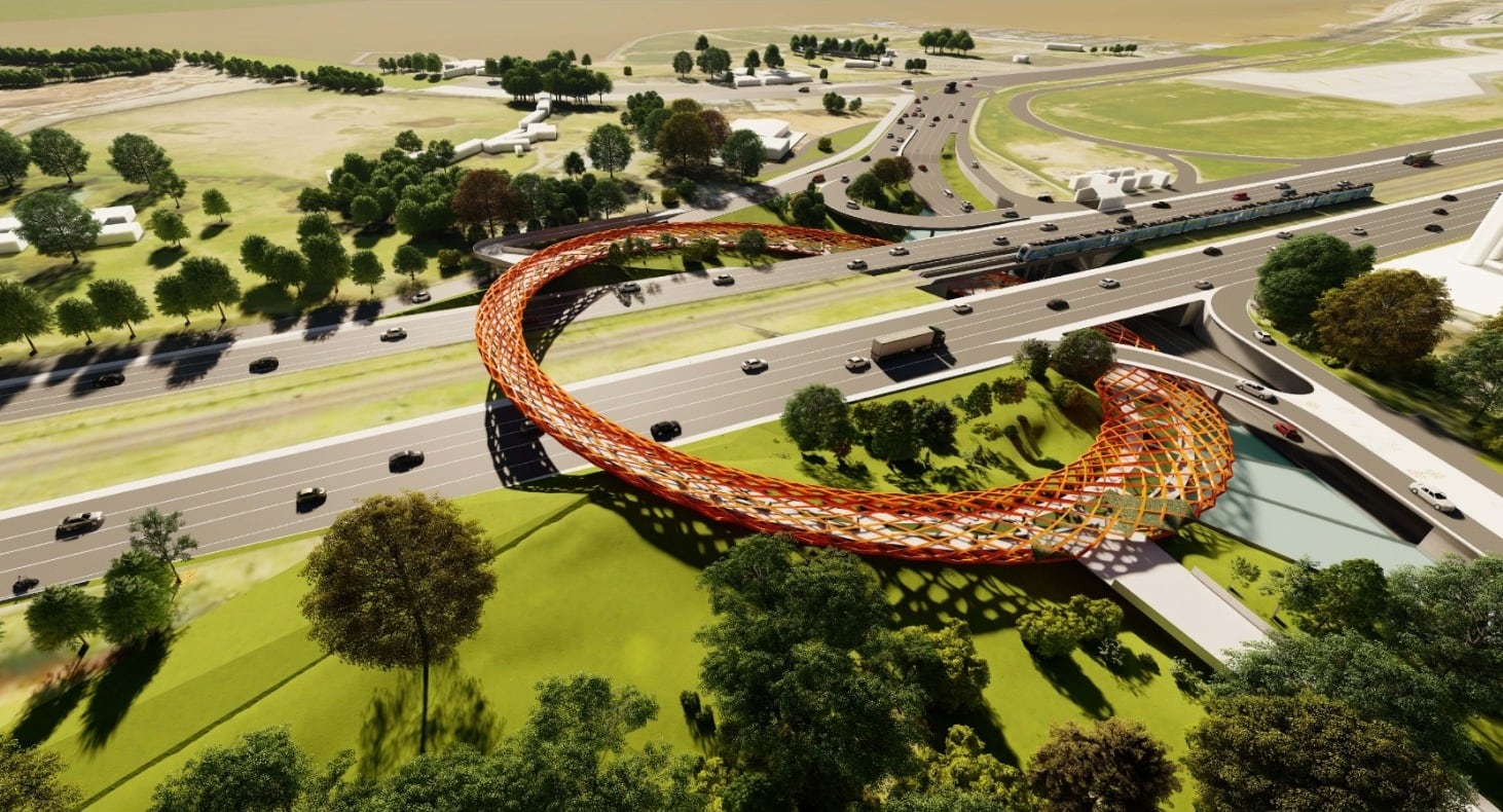 La obra contará con un anillo peatonal y ciclovía de 440 metros de recorrido, que permitirá atravesar la zona