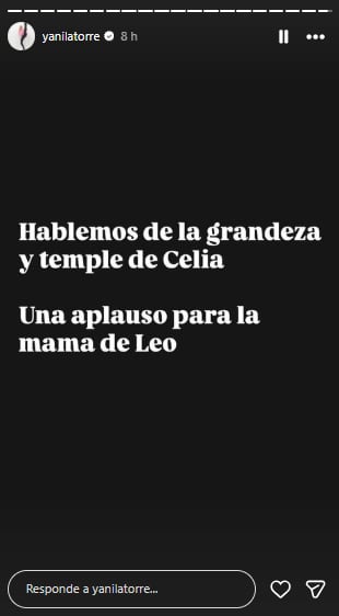 Yanina Latorre compartió detalles de la conversación que mantuvo Celia Cuccittini con Florencia Peña (Foto: Instagram @yanilatorre)