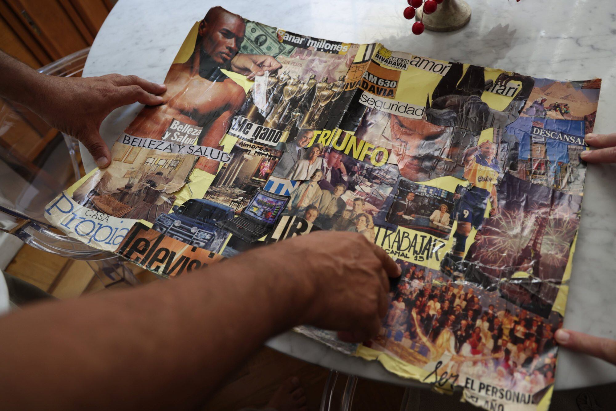 Sin pudores, exhibe ese mapeo donde visualizó qué deseaba para su vida personal y laboral