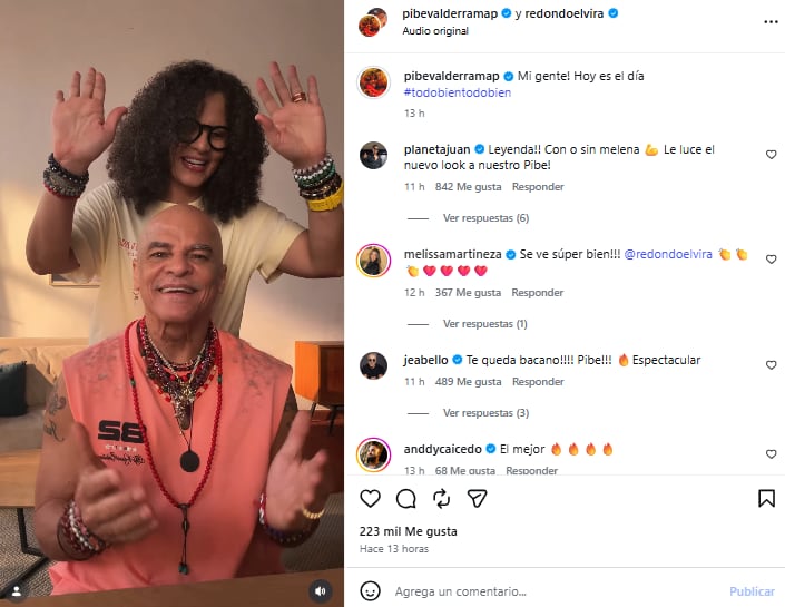 Los seguidores del exfutbolista reaccionaron a su nuevo look (Foto: Instagram @pibevalderramap)