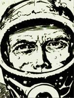 Juan Salvo, personaje principal de la historieta <I>El Eternauta</I>, con guión de Héctor G. Oesterheld, según el dibujo original de Solano López