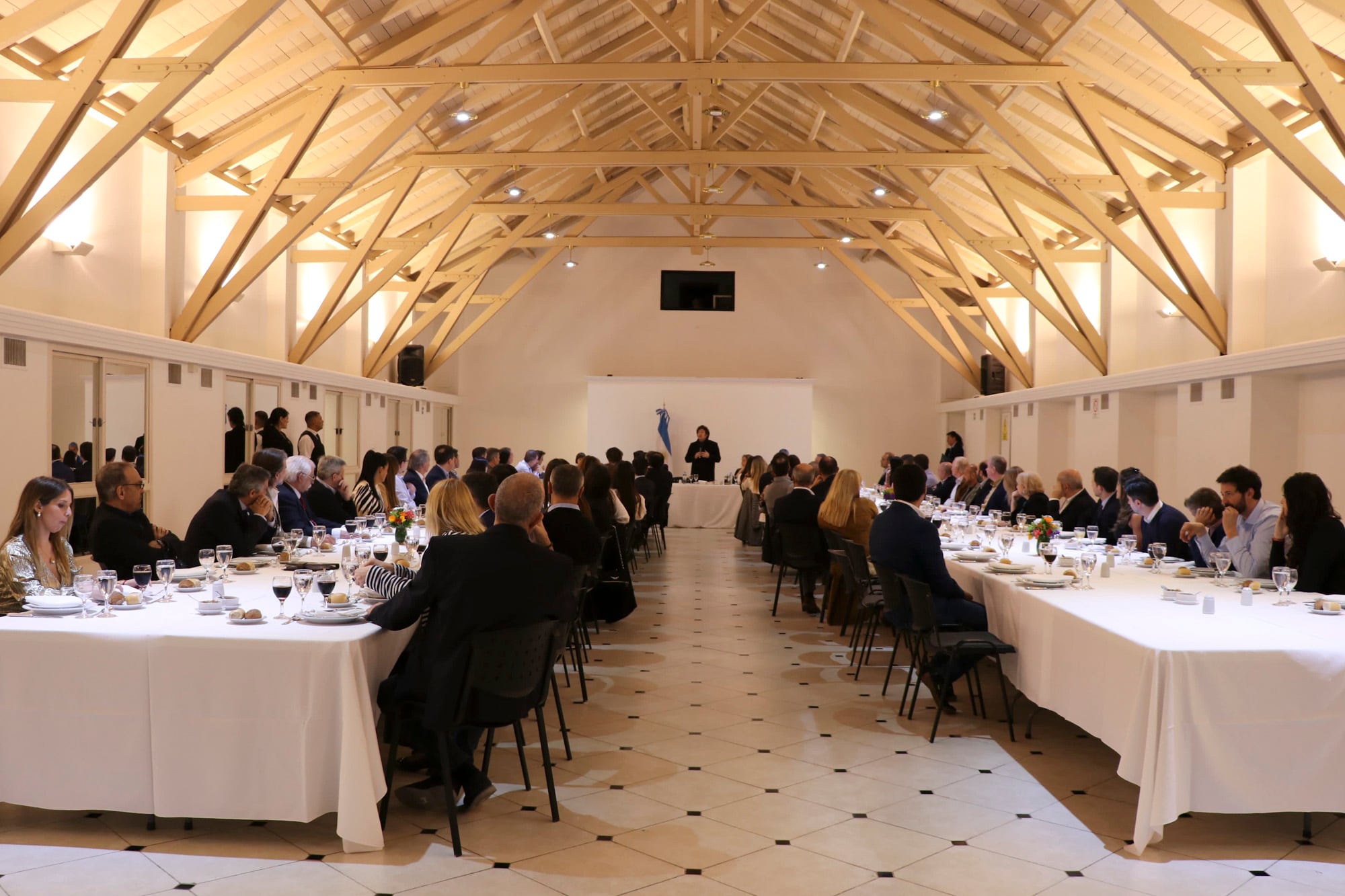 Cena en la quinta de Olivos