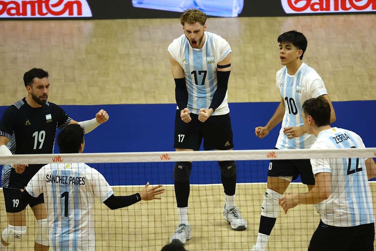 Argentina en la VNL 2026: días, horarios, TV y cómo ver online
