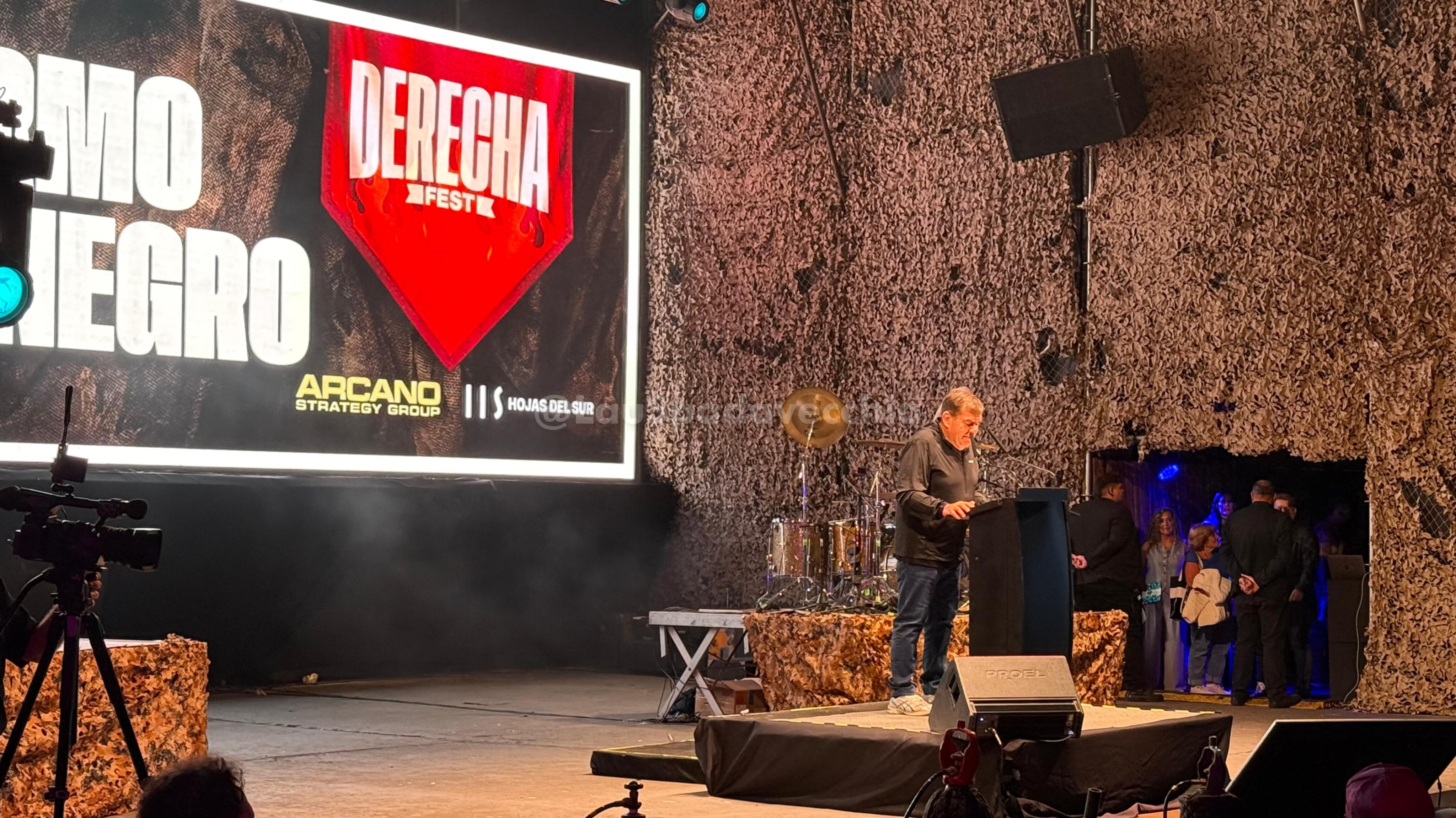 Montenegro dio un discurso en la Derecha Fest