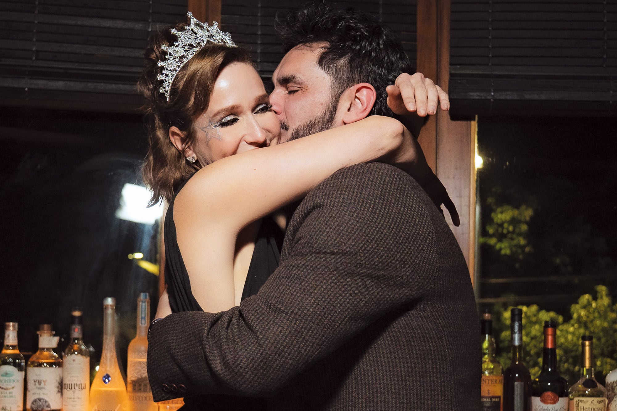 Amor y besos para la anfitriona de la noche