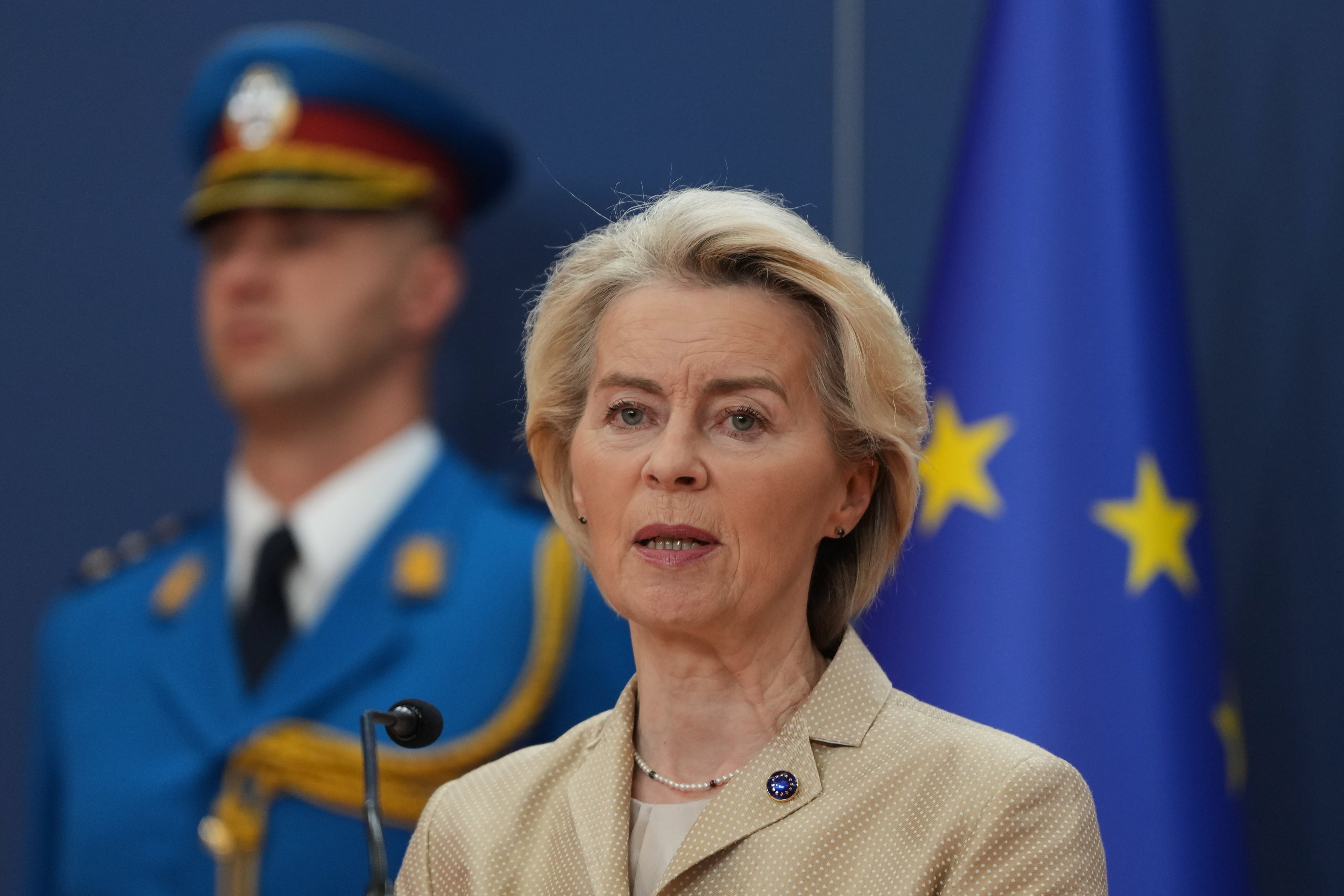 La presidenta de la Comisión Europea, Ursula von der Leyen