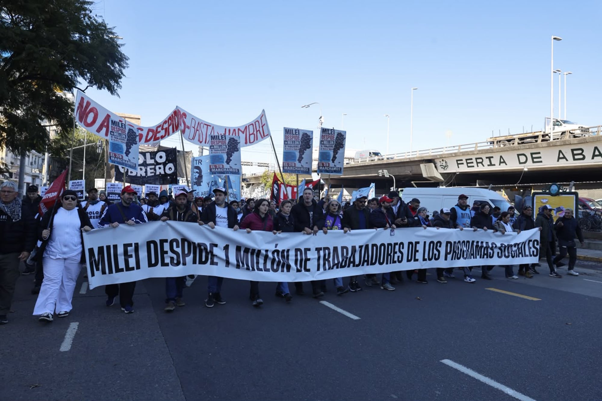 Verdurazo en Plaza de Mayo