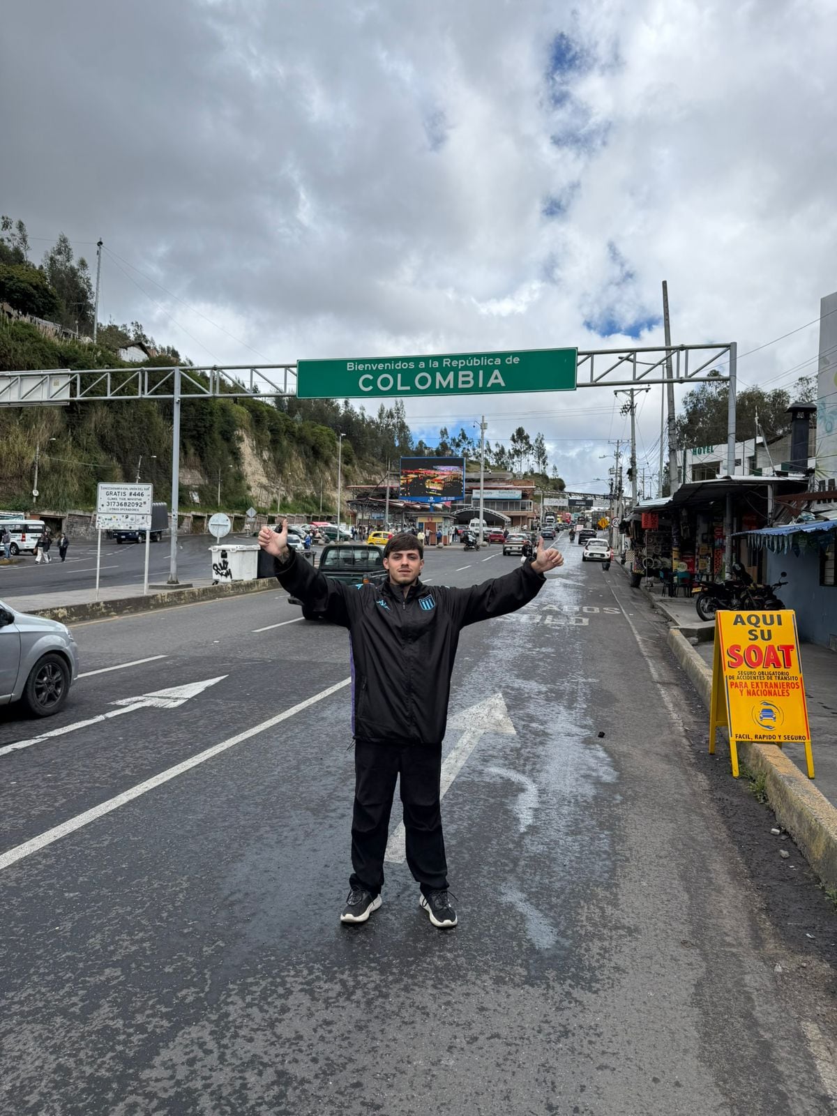 Al llegar a Colombia, uno de los destinos donde vivió momentos de tensión
