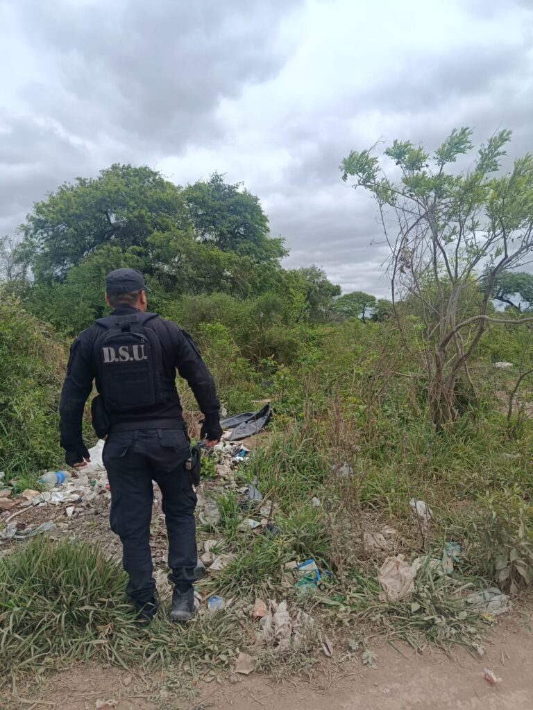 La Policía realizó rastrillajes por la zona cercana a la vivienda de Galbán