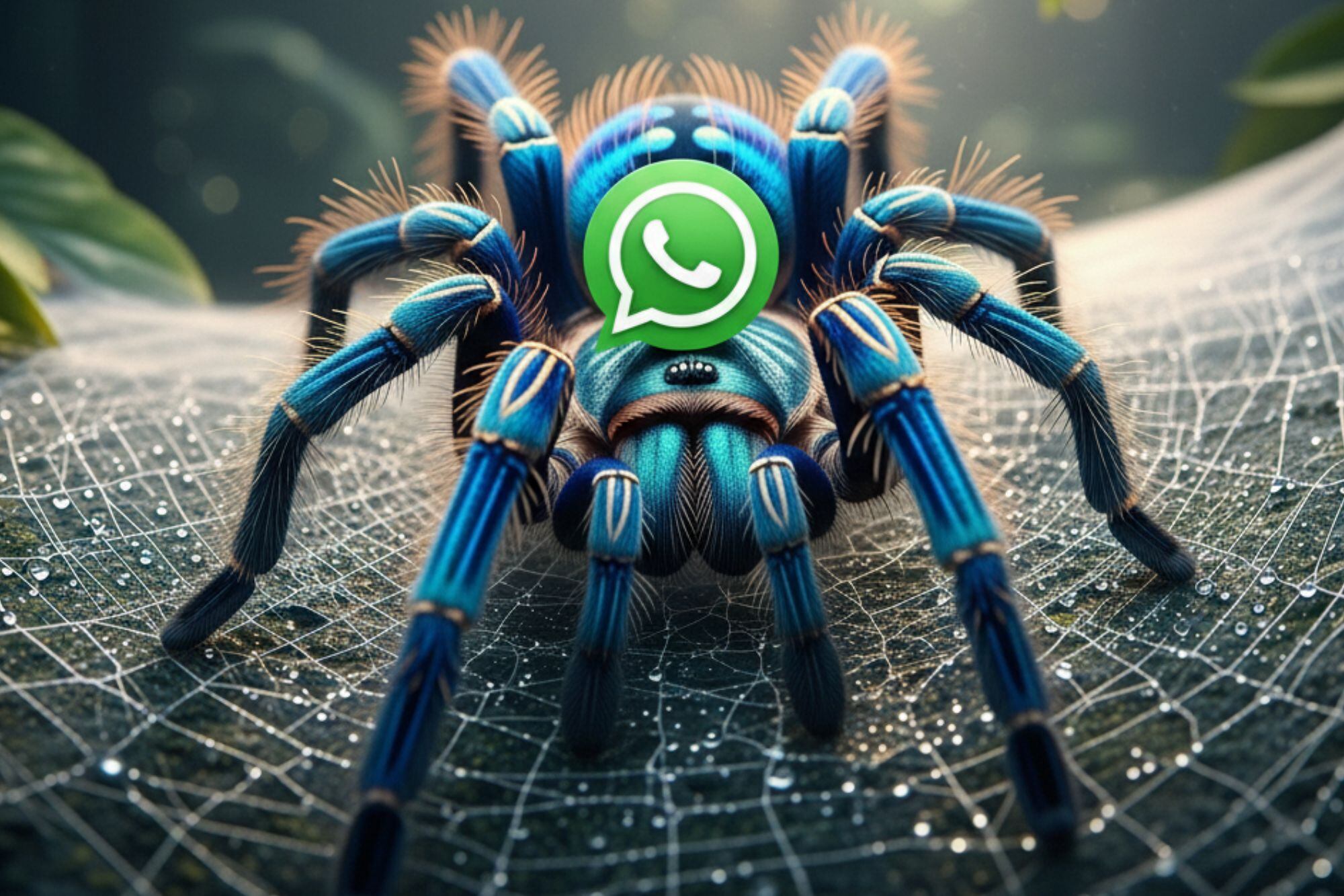 La tarántula para el modo de WhatsApp