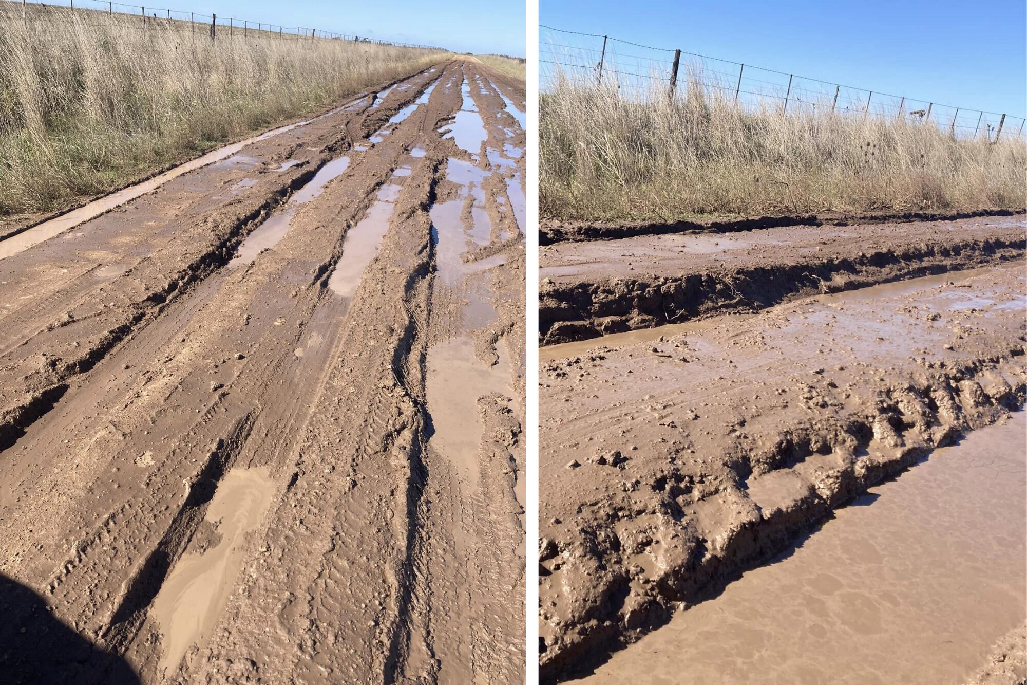 Uno de los caminos del distrito de Adolfo Gonzales Chaves - Cuartel XI
