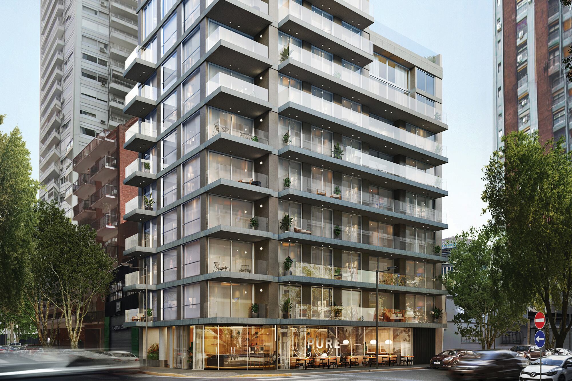 En Solar Cavia los precios parten desde us$3800/m2, con un promedio de us$4500/m2 a su finalización a mediados de 2026