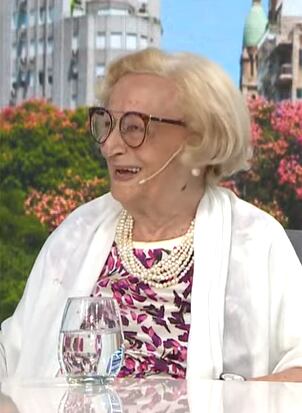 Marta en los estudios de LN+