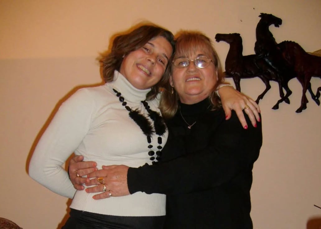 Tiempo atrás, Mariela Kasko con su madre