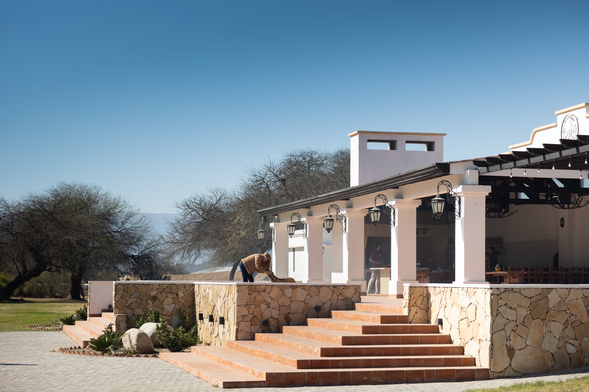 El quincho con parrilla en El Álamo.