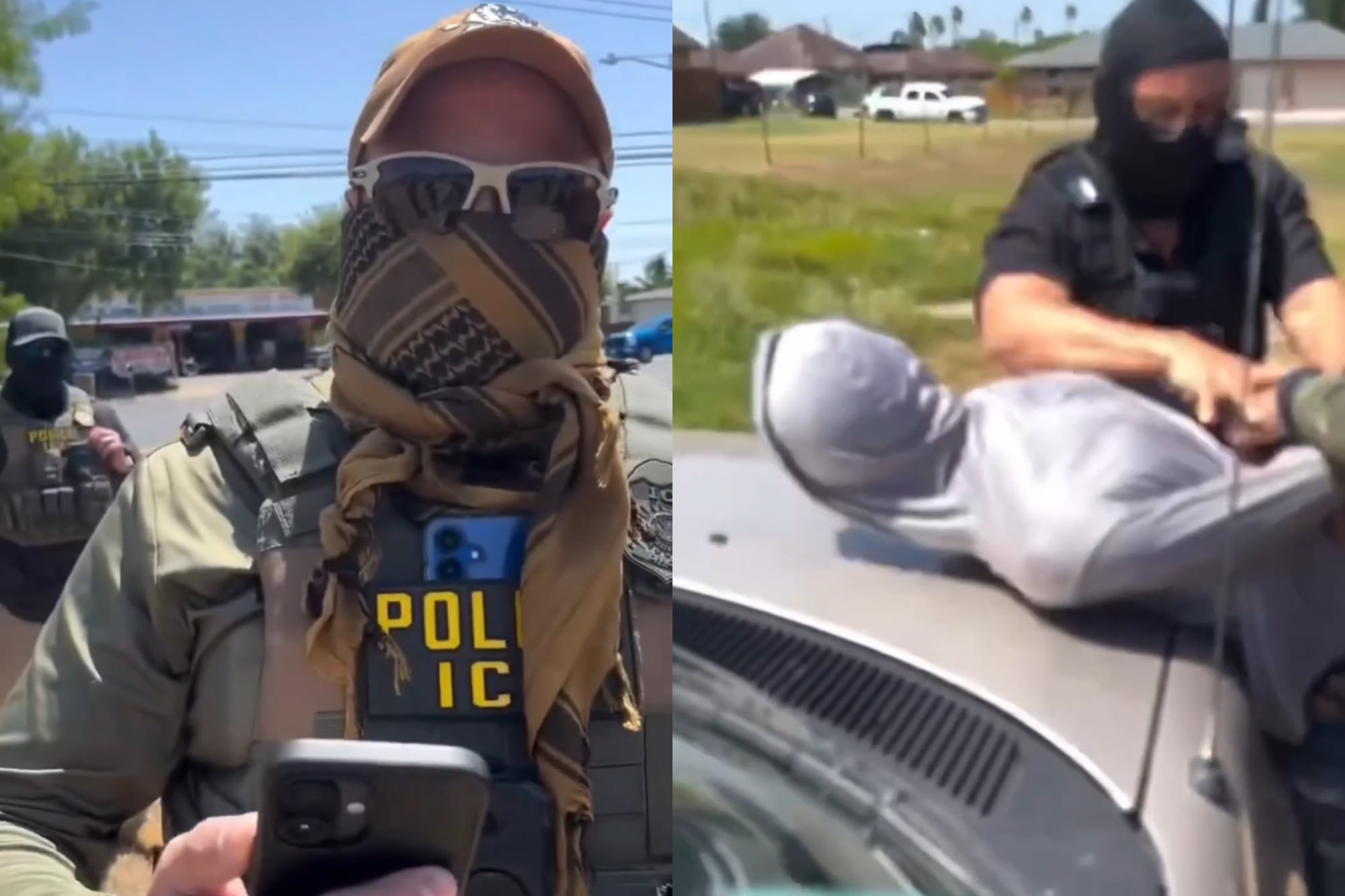 El escaneo facial del ICE en Texas que terminó con ciudadanos esposados en una obra: “Necesitas calmarte”