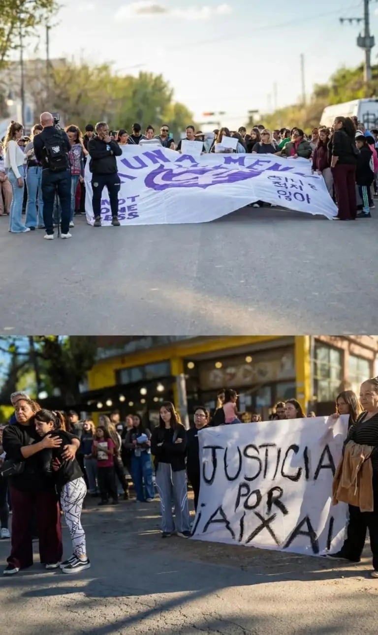 Familiares, amigos y vecinos de Aixa marcharon en Dique Chico, exigiendo justicia por su crimen