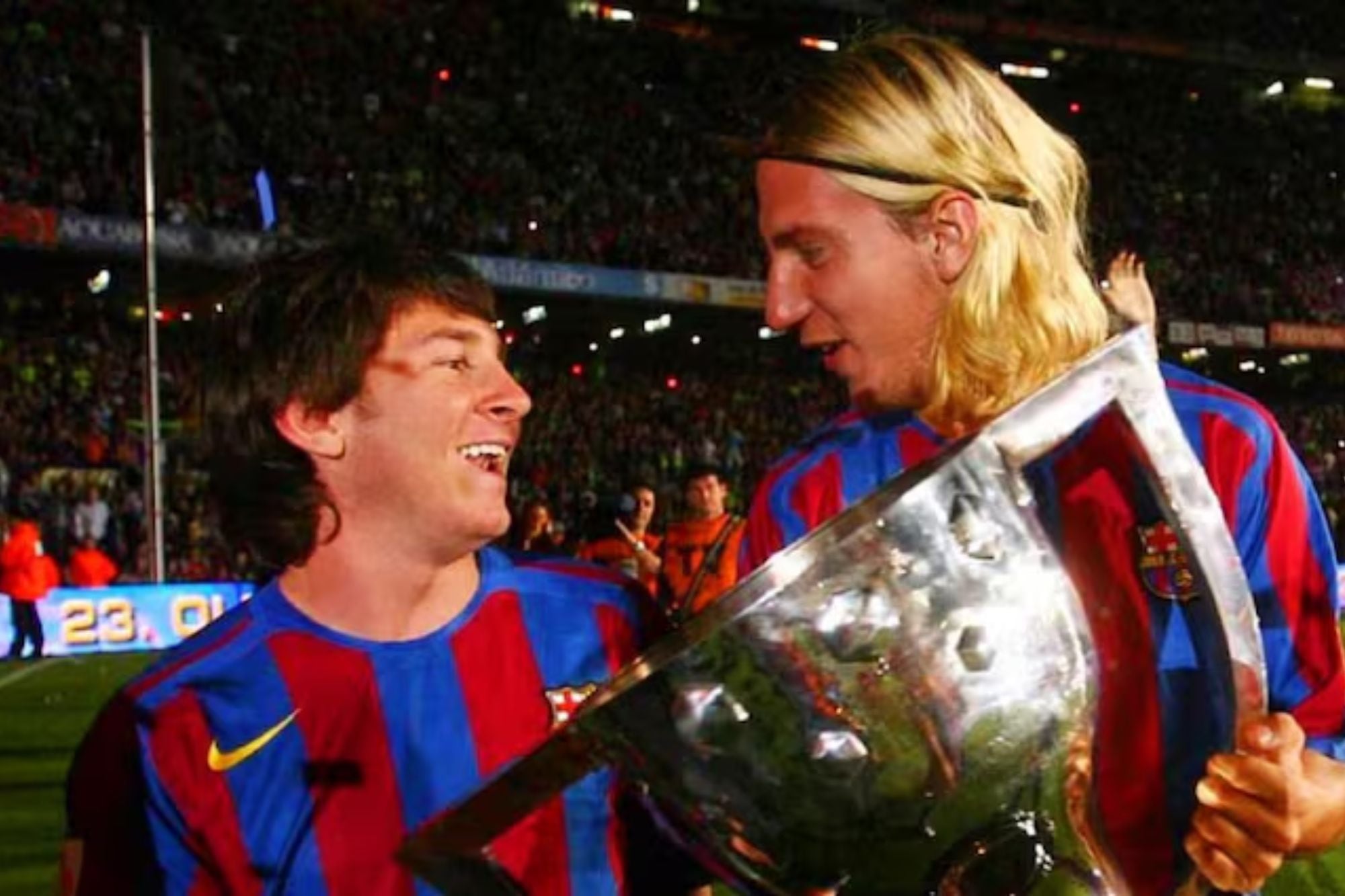 Messi y Maxi López compartieron apenas dos temporadas en FC Barcelona
