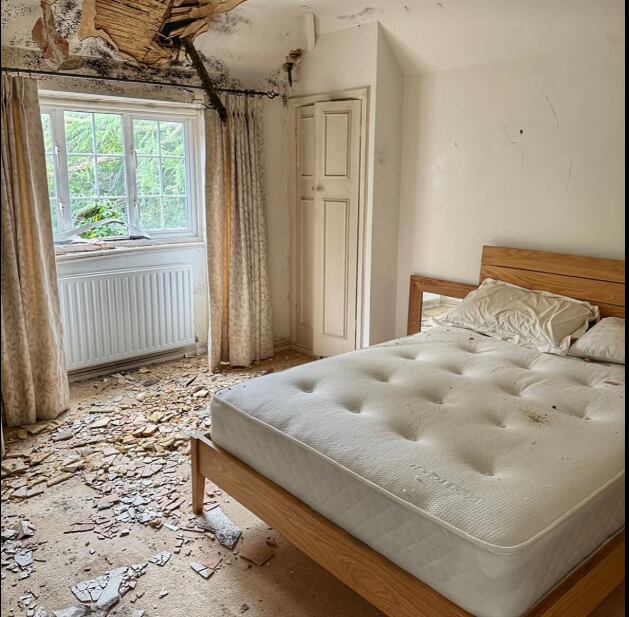 Varios sectores de la casa permanecían en muy mal estado (Foto: @shell_exploresuk)