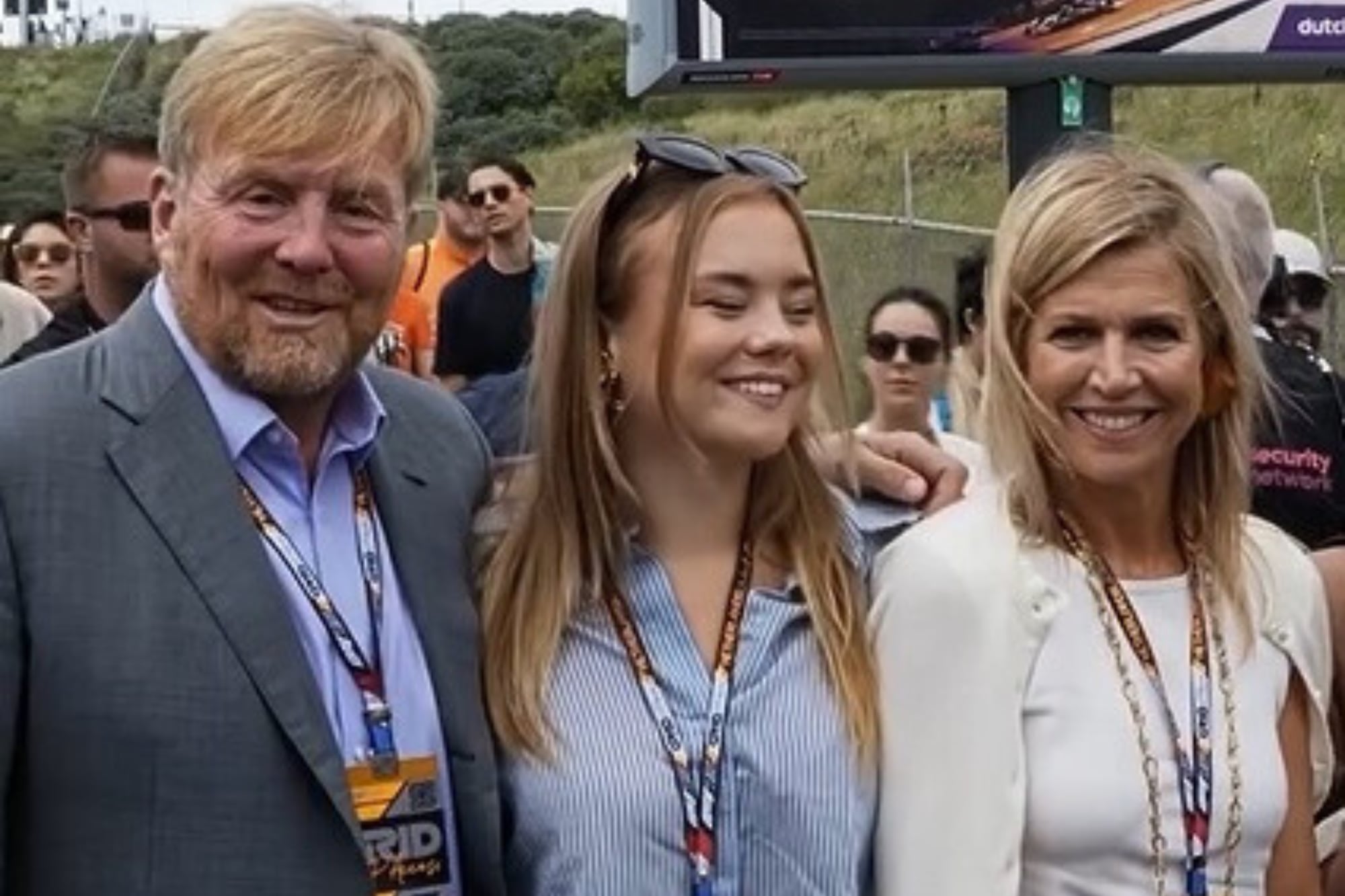 Guillermo y Máxima acudieron al GP de los Países Bajos con sus hijas