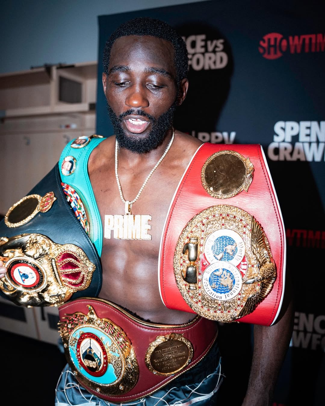 El pugilista estadounidense busca ser el campeón unificado de peso supermediano (Instagram/@tbudcrawford)