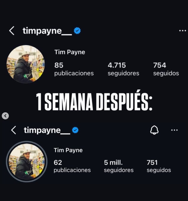 El furor por Tim Payne es absoluto y no parece detenerse pronto