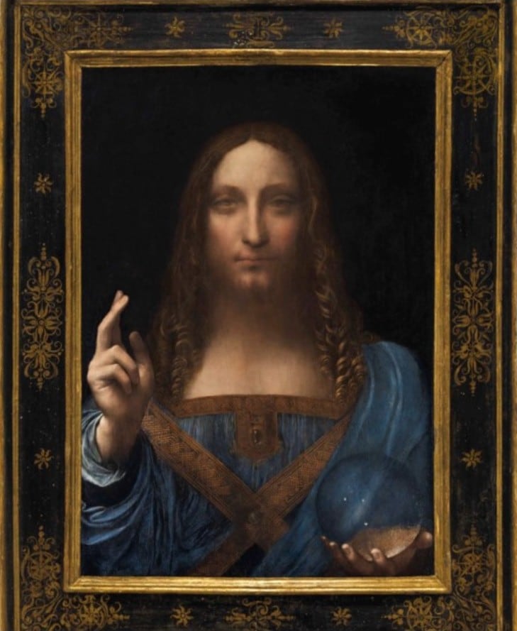 Salvator Mundi, circa 1500, Leonardo da Vinci (Christie's)