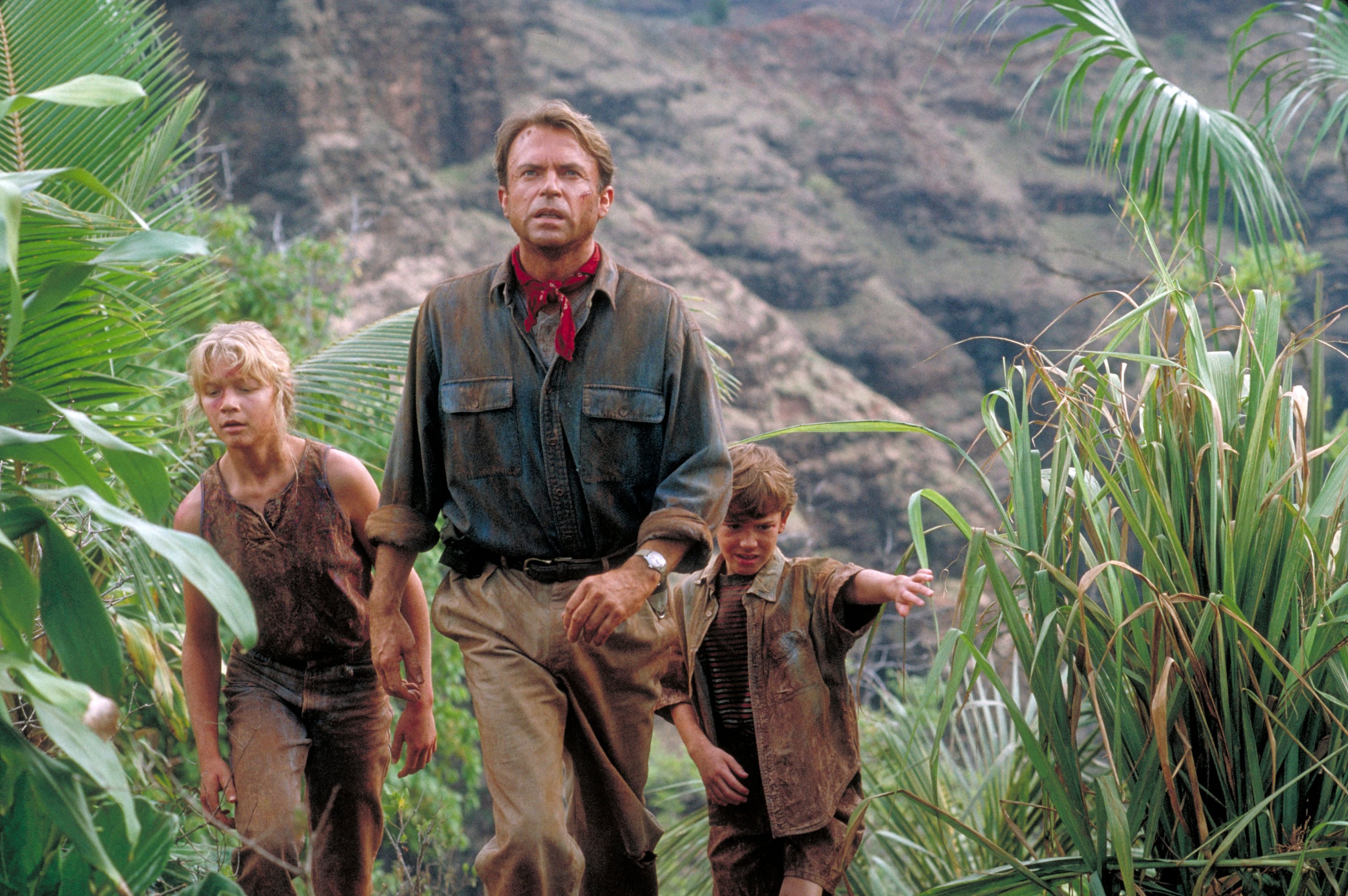 Sam Neill en la piel del Dr. Alan Grant en una escena de Jurassic Park