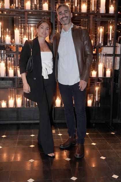 La cocinera Tefi Russo y el periodista Joaquín "Pollo" Álvarez