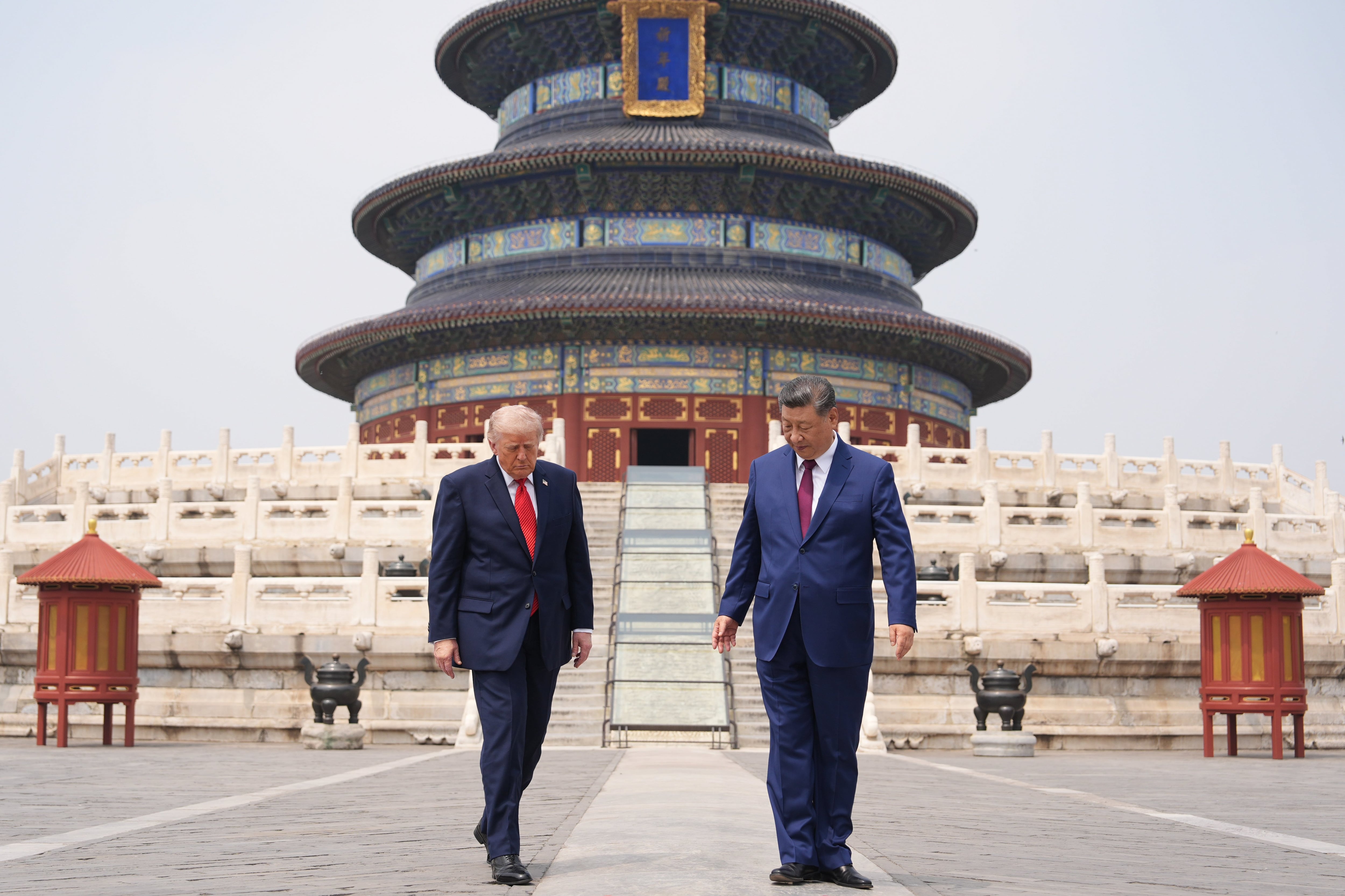 Trump y Xi durante la última cumbre en Pekín