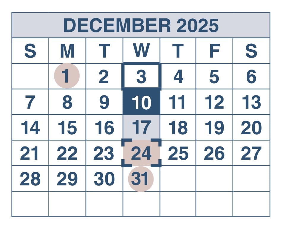 Los pagos del Seguro Social se entregarán en diciembre de 2025 de acuerdo con la fecha de nacimiento de cada beneficiario (Social Security Administration)