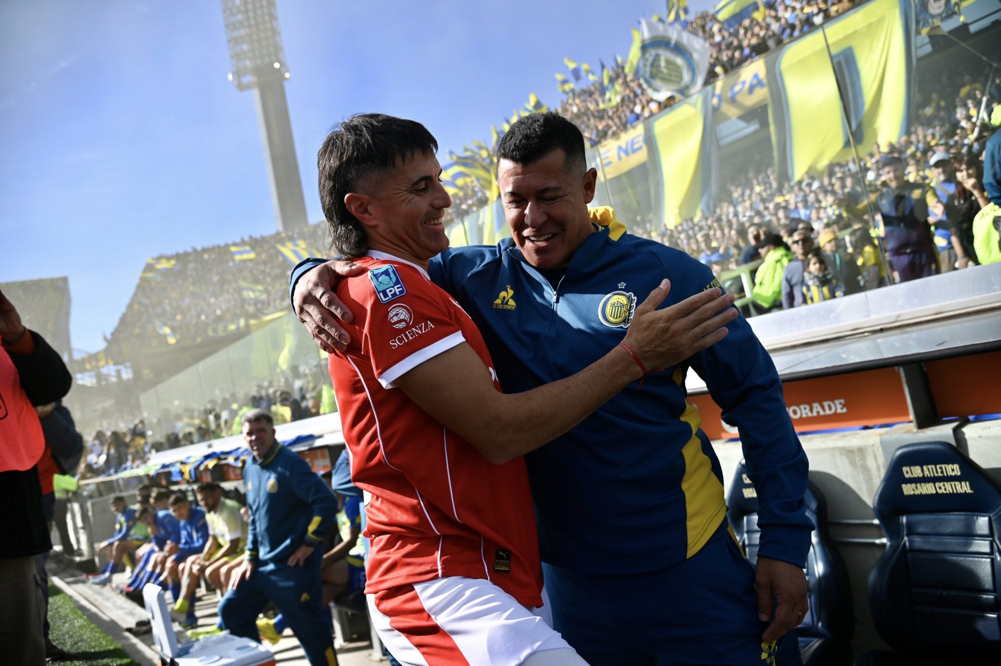 Ignacio Malcorra fue muy bien recibido por el público de Rosario Central