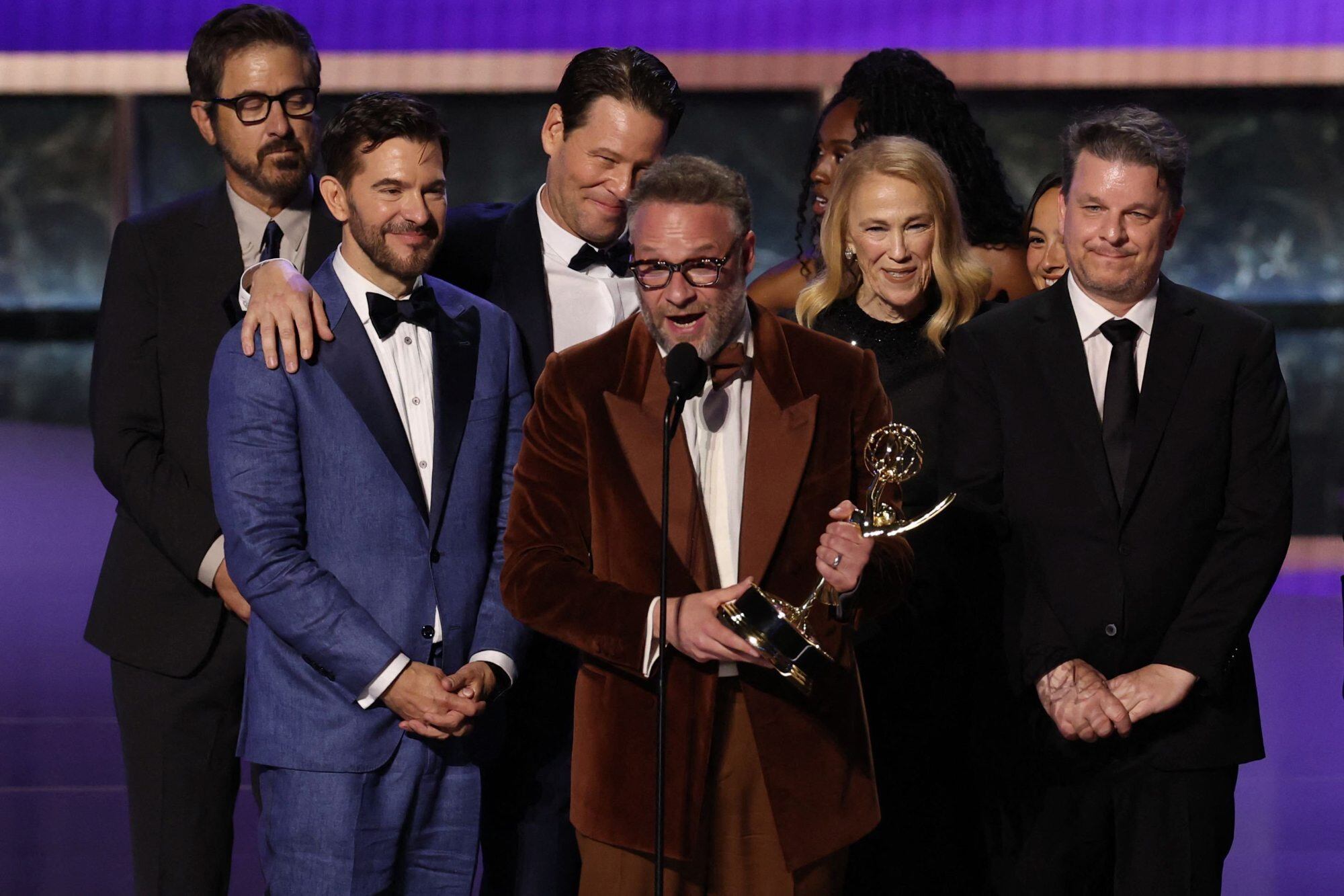 El Estudio, la comedia de Apple TV+ creada y protagonizada por Seth Rogen, fue la gran ganadora de la noche
