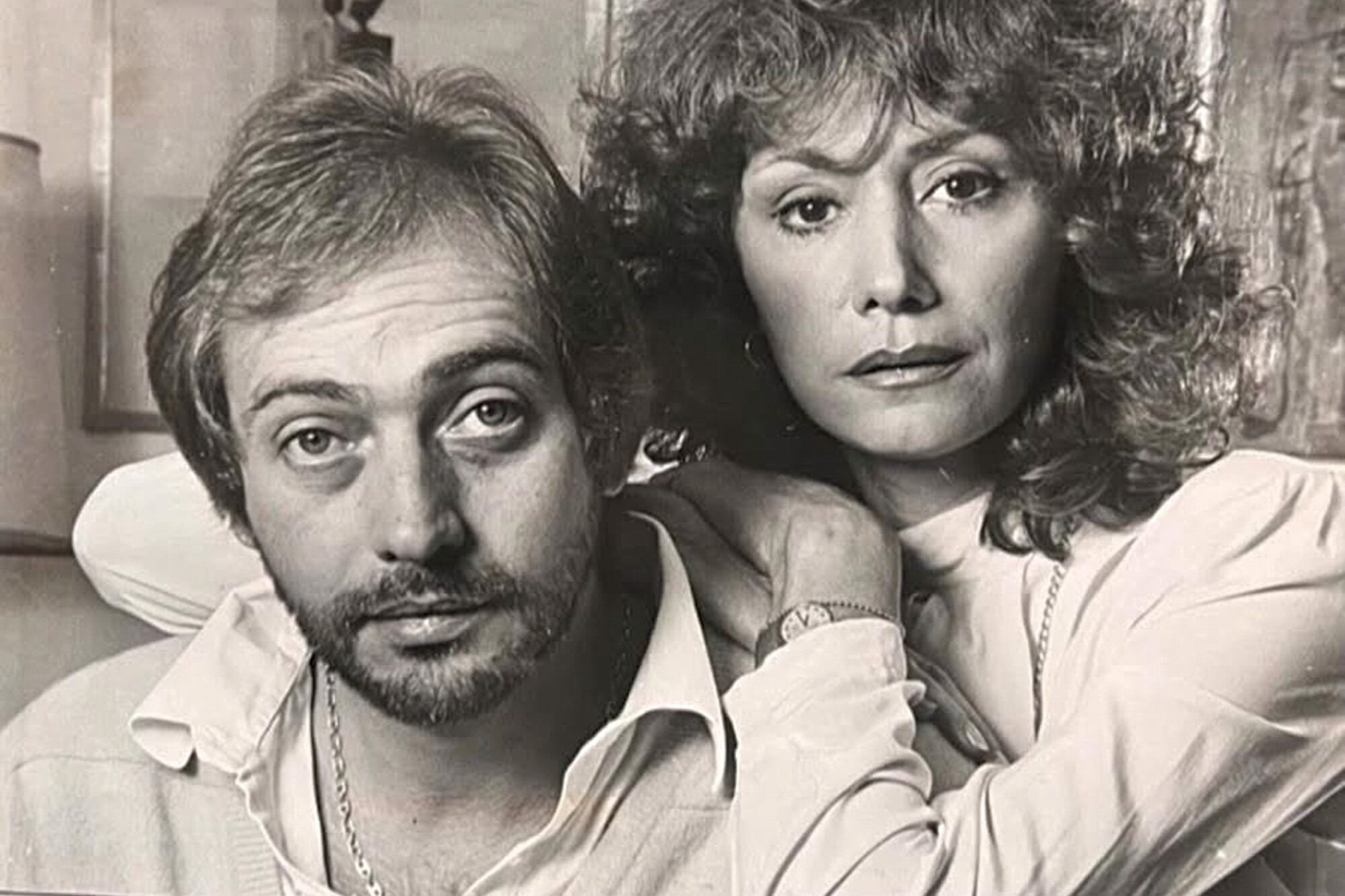 Una foto de los años 70 con Marta Bianchi, quien la mujer de Brandoni durante treinta y ocho años y la madre de sus dos hijas