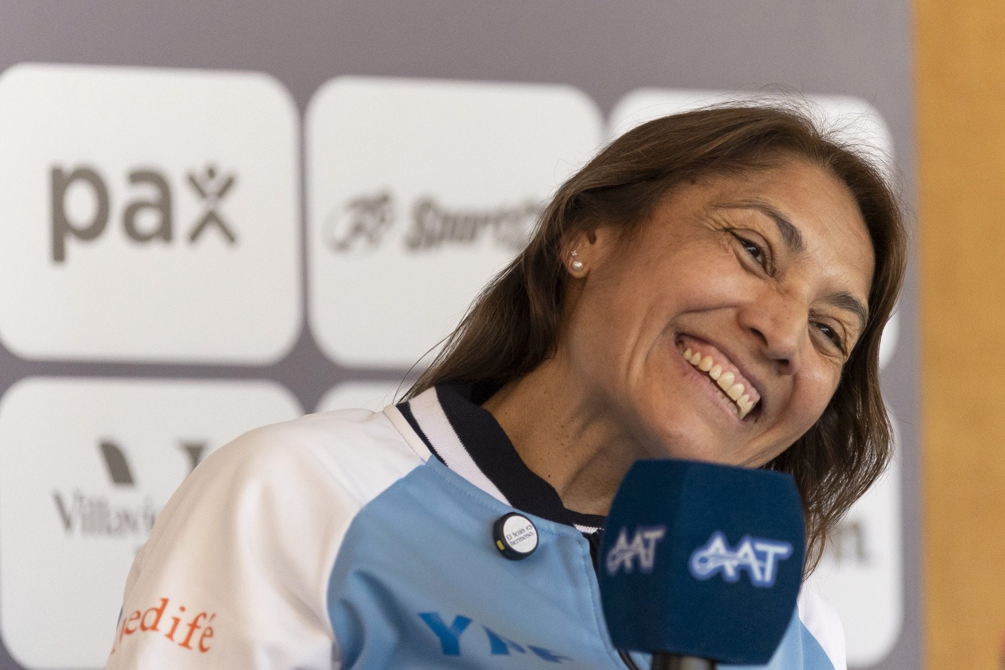 La alegría de Paola Suárez en su presentación: la ex-N° 1 del mundo tiene perfil bajo y muchísima experiencia