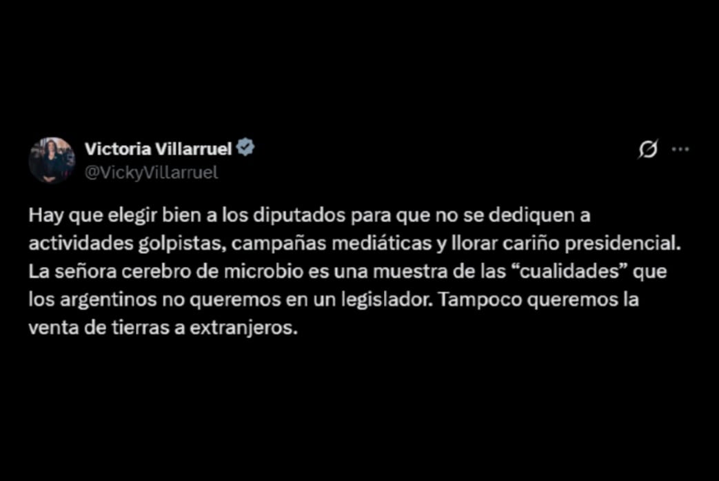 Villarruel le contestó a Lemoine, redobló la apuesta y pidió