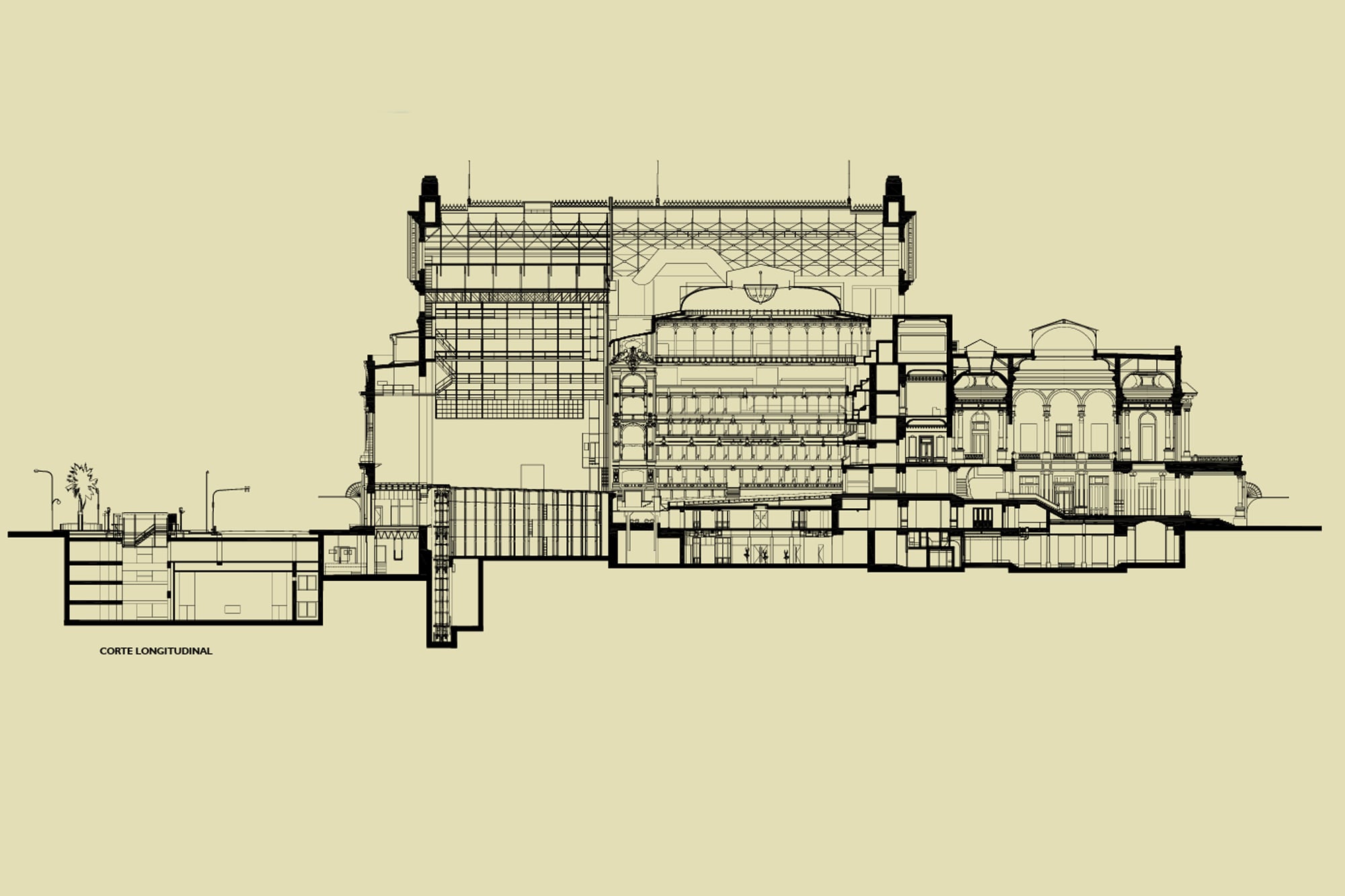 Corte transversal del Colón, de la 9 de Julio a su ingreso por la calle Libertad