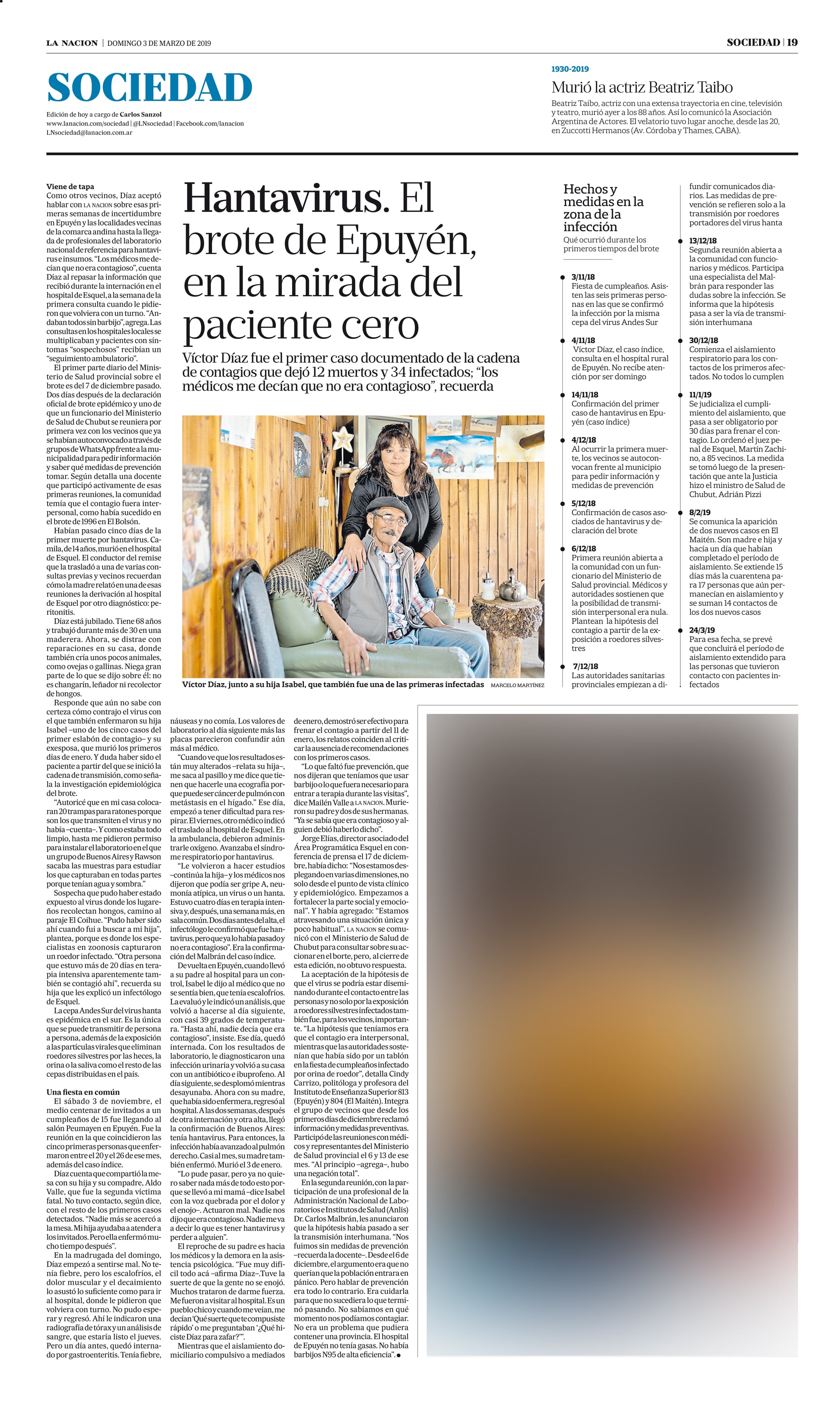 La nota publicada en LA NACION en 2019 tras el brote en Epuyén