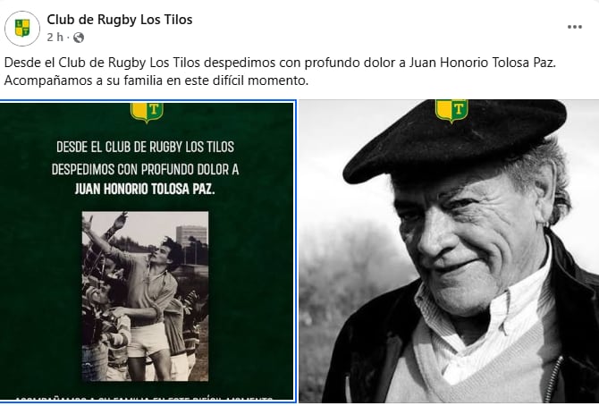 El mensaje que publicó Los Tilos