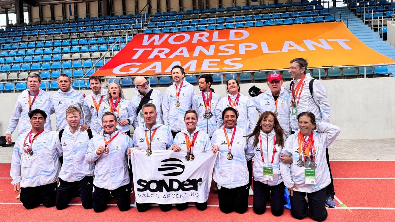 Con el equipo de deportistas trasplantados.