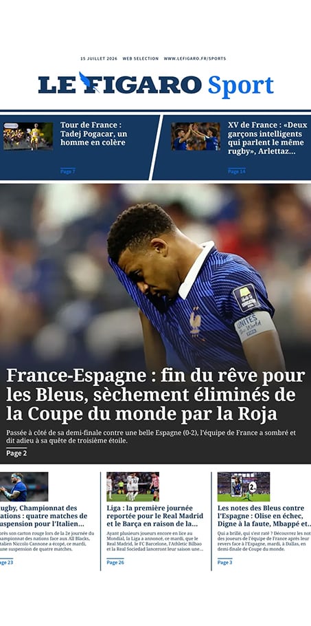 Las tapas de los diarios franceses tras la derrota ante España en el Mundial 2026