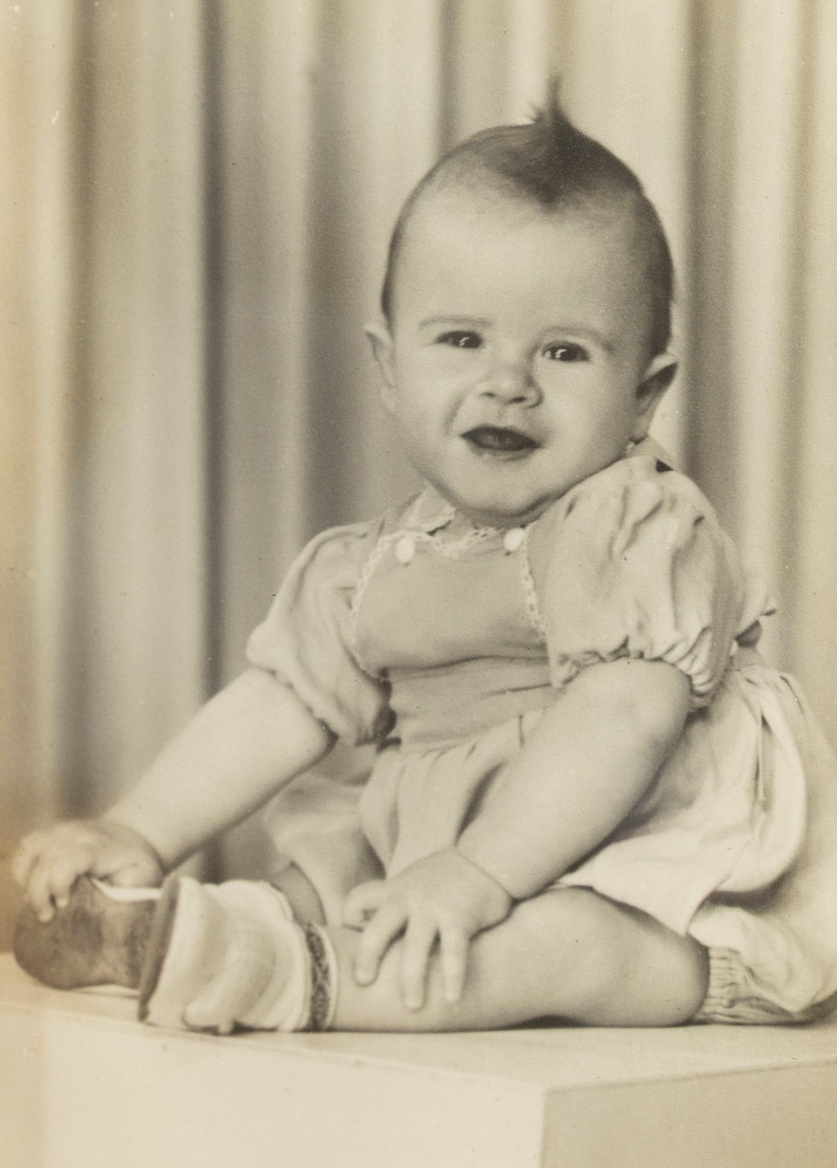 Osvaldo, antes de cumplir un año