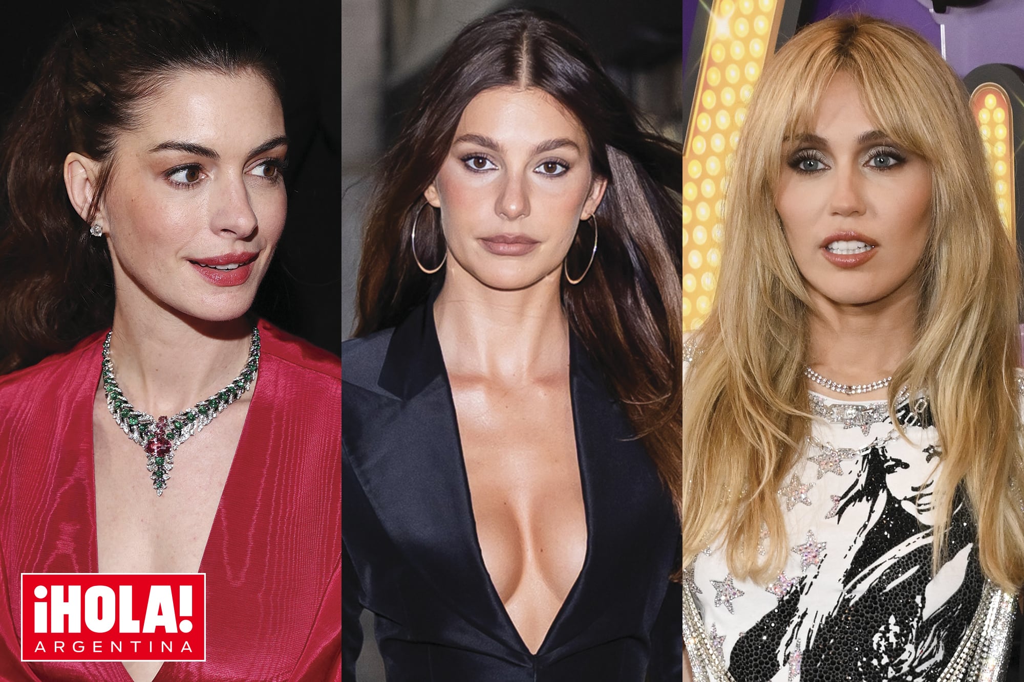 Qué se sabe… La brillante noche de Anne Hathaway, el gran momento de Camila Morrone y la cita más amorosa de Miley Cyrus