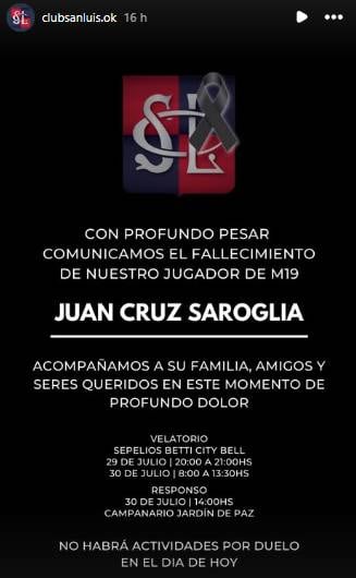 Dolor en el rugby platense: en un accidente de tránsito falleció un deportista de 18 años que jugaba en el club San Luis.
