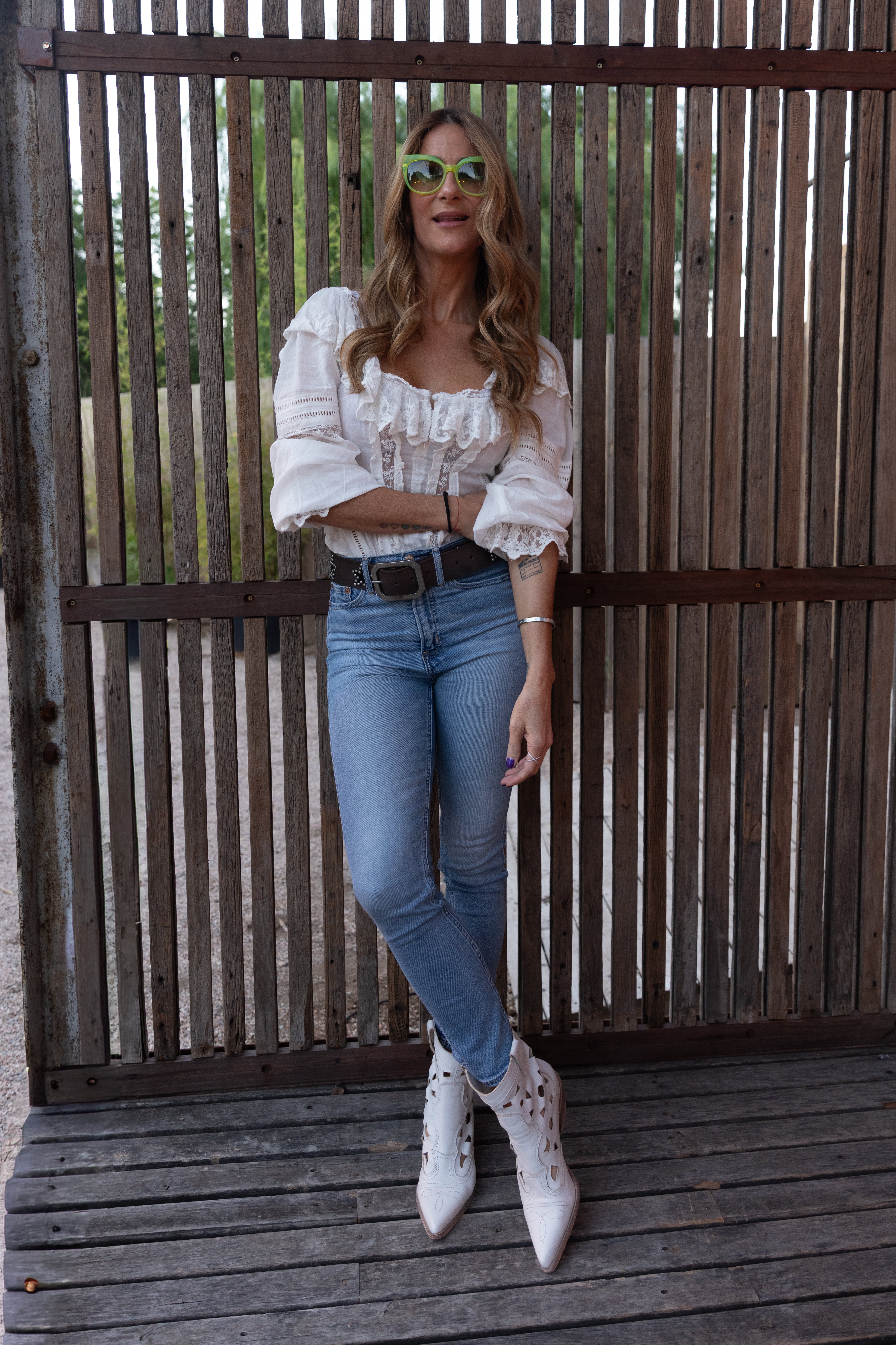 Puli De María llevó toda las miradas a sus botitas caladas