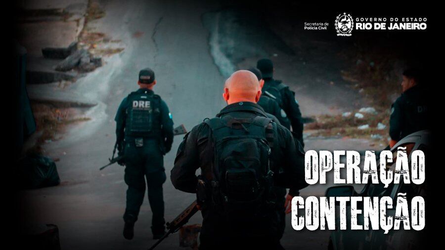 Imagen publicada por el gobierno del Estado de Rio de Janerio en referencia al operativo del miércoles. Fuente: X