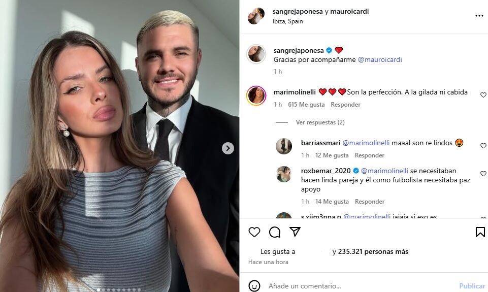 La reacción de los usuarios al book de fotos de la China Suárez y Mauro Icardi en Ibiza