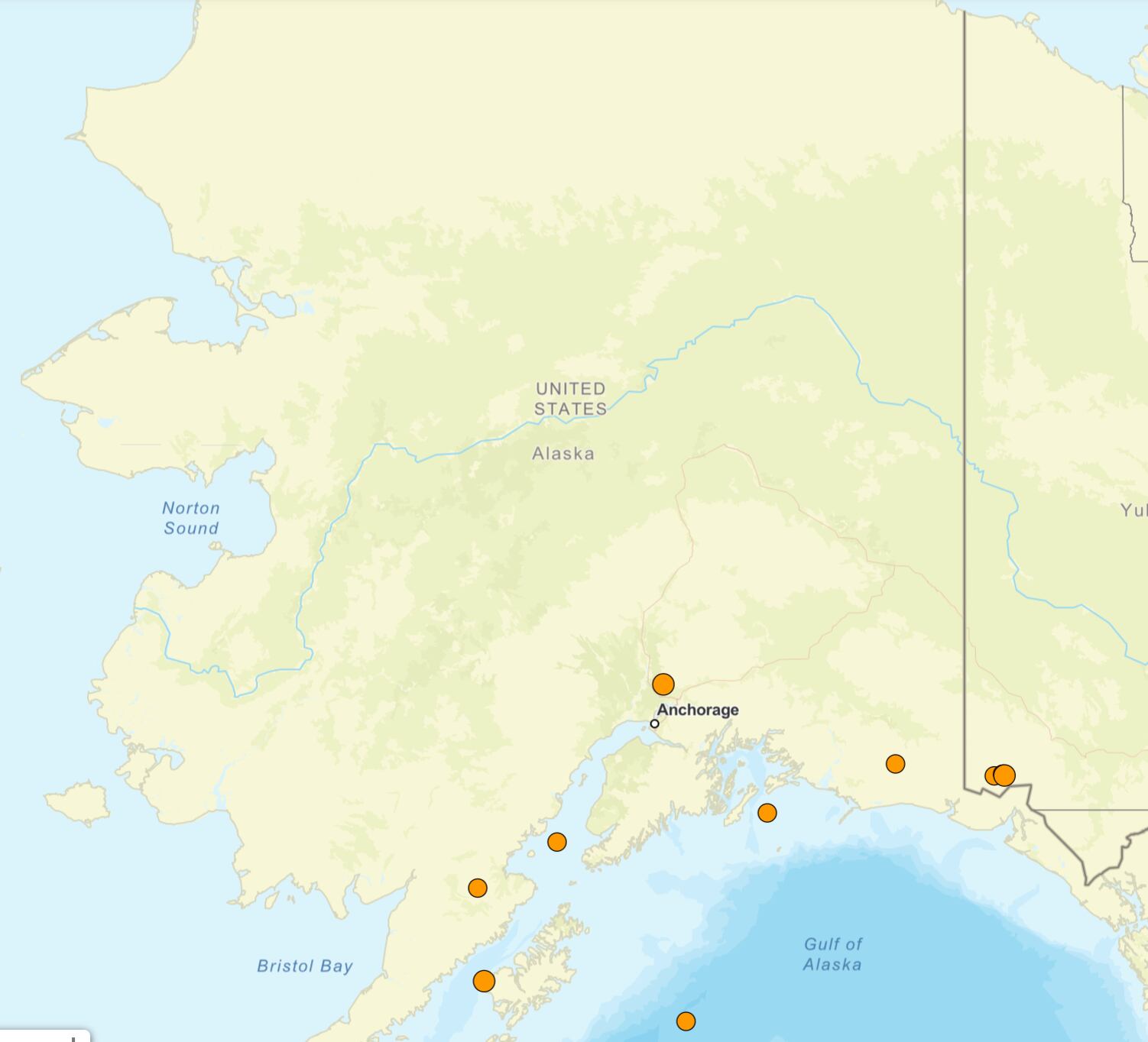 El temblor más fuerte de las últimas 24 horas se produjo en Alaska