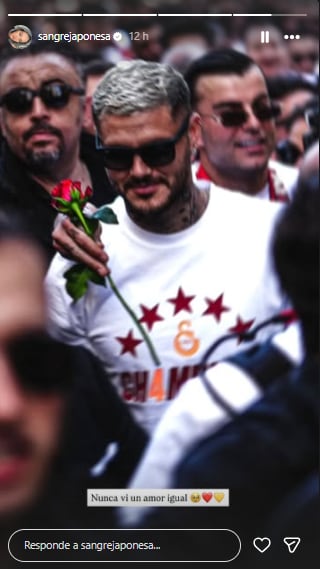 La China Suárez celebró el reconocimiento que le dieron a Icardi (Foto: Instagram @sangrejaponesa)